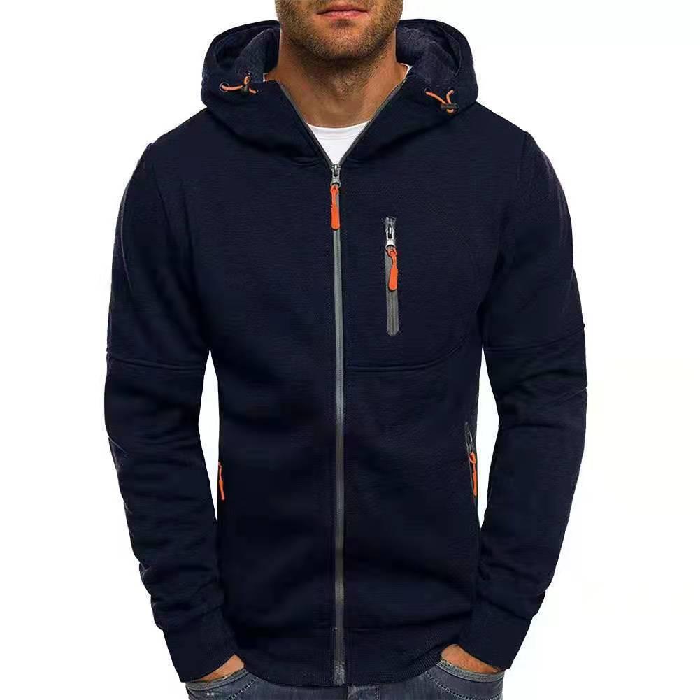 Korean Style Slim Fit Zipper Hoodie for Men