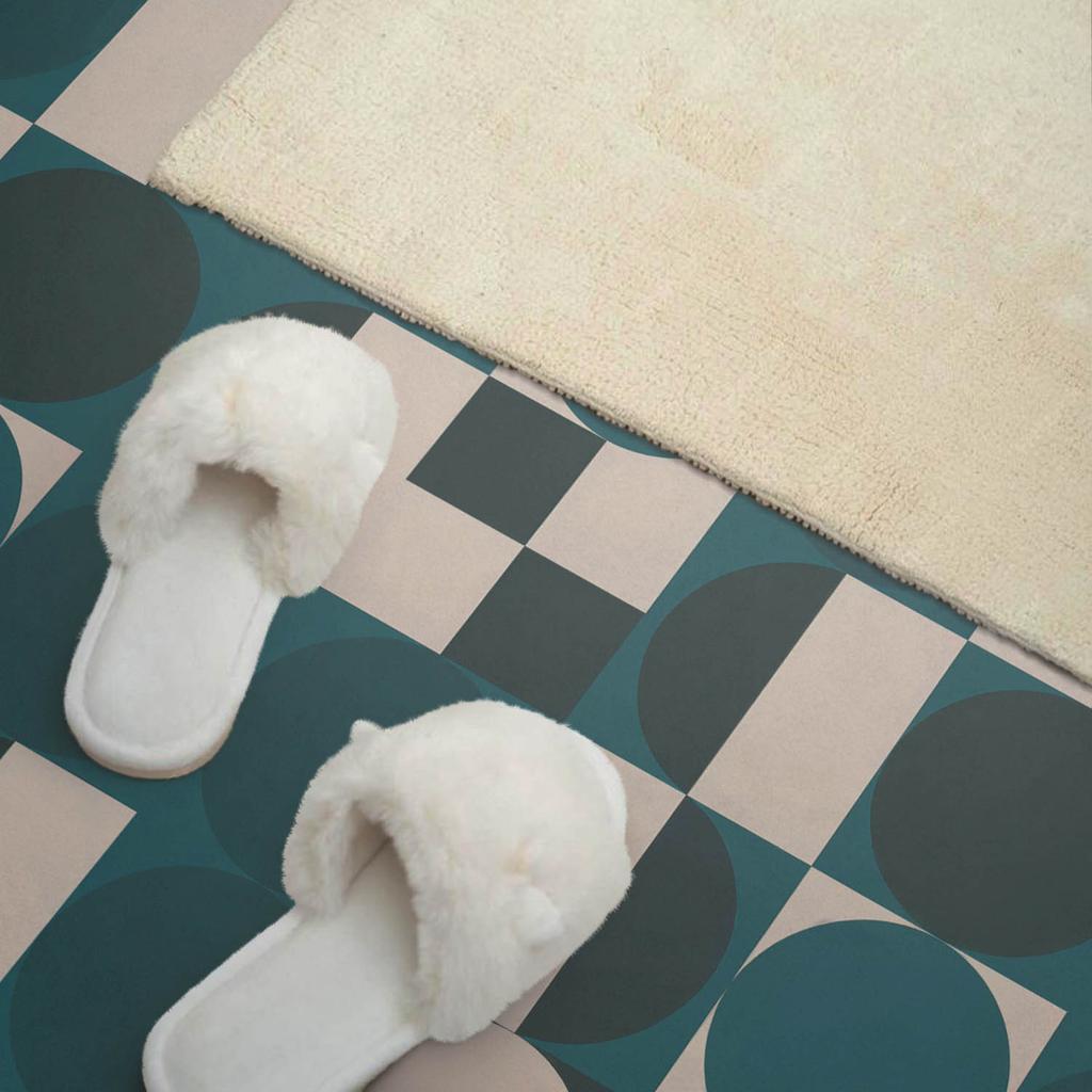 Okładzina Winylowa Samoprzylepna Z Nadrukiem 100X50 Cm Geometria Kształtów I Form