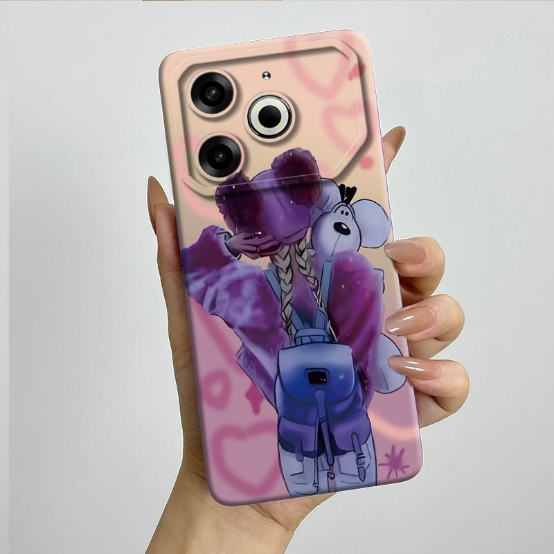 Per Tecno Pova 6 Neo Custodia POVA6NEO Silicone TPU Morbida Custodia per Telefono Verniciata Stampata Antiurto Protettiva Cover Posteriore