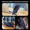 Etui na telefon z bezprzewodową ładowarką ze skóry PU do Samsung Galaxy S24 Ultra S23 S22 Plus z podstawką i odporną na wstrząsy obudową