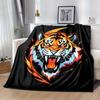 1pc Domineering Tiger Home Decor Blanket Gift for Room Bedroom,Living Room, Travel, Camping, Car Blankets