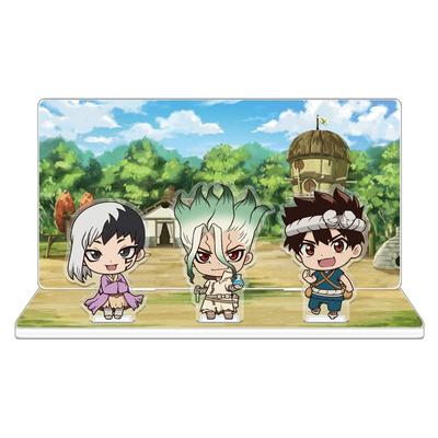Dr. STONE Acrylic Diorama A [Senku & Chrome & Gen]