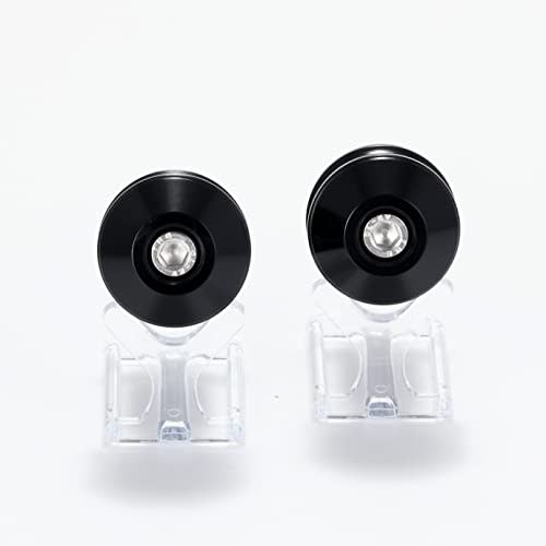 Daytona Aluminum Billet Motorcycle Bar End General Purpose Inner Diameter 14-19 Heavy Weight Bar End High Dish Black 72039