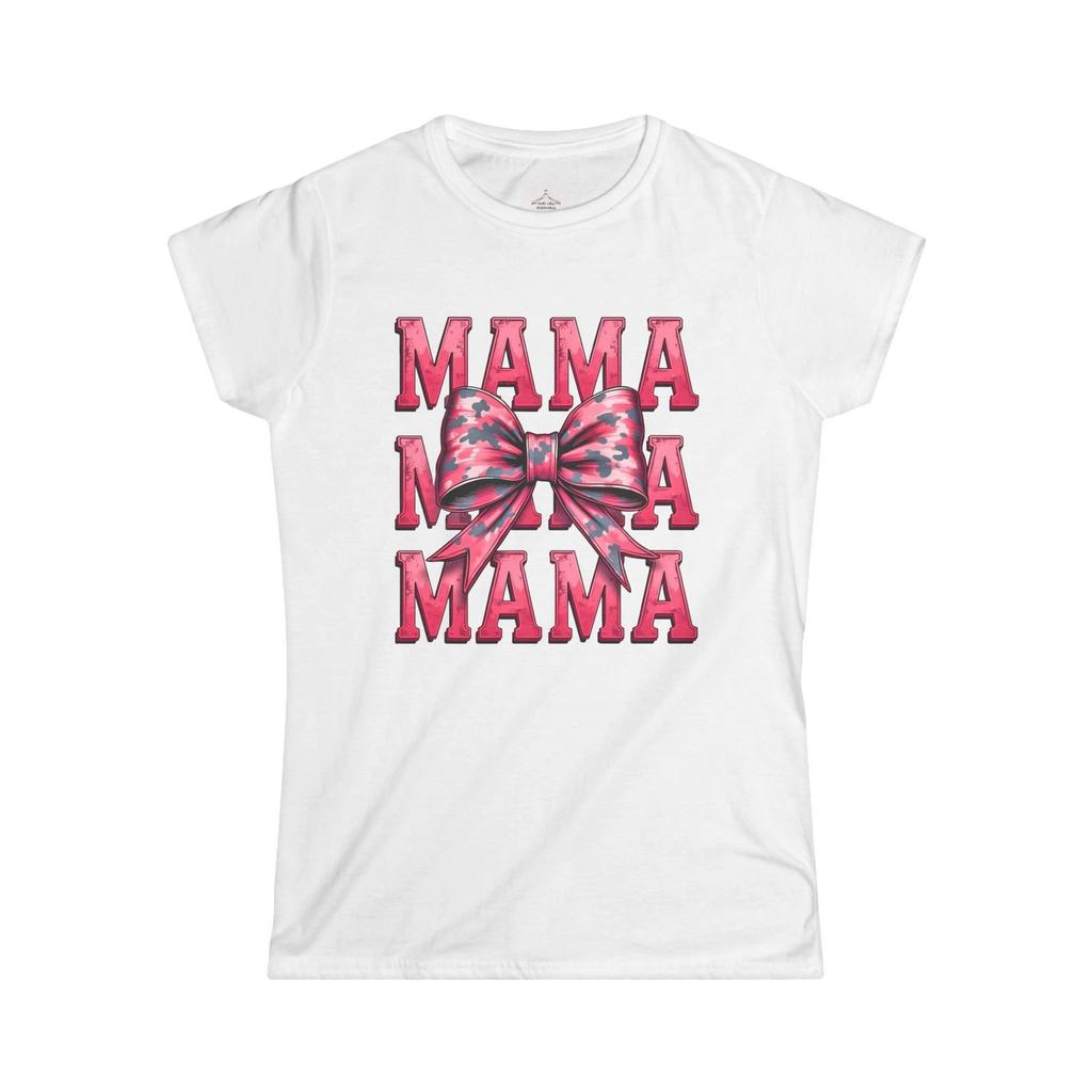 Mama Bow Women's Tee, Mother's Day Shirt, Gift for Mom, Cute Family Outfit,