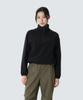 SNOWPEAK APPAREL Women'S Hybrid Half-Zip Sweatshirt (S26Fwtzt33) Black