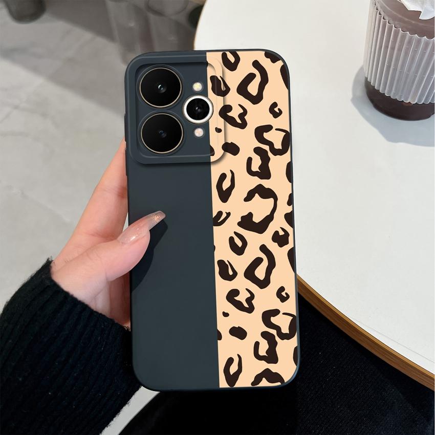 For Realme 15 15T 15X C21Y C25Y Note 70 70T C71 C73 C33 C35 Phone Shell Fashion Leopard Print Patterns Anti Drop Cases For Realme Silicone Back Covers