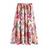 Kaslead New Arrival Women's Fashion Style Fashion Casual Ethnic Style Design Trendy Print Half-Length Dress