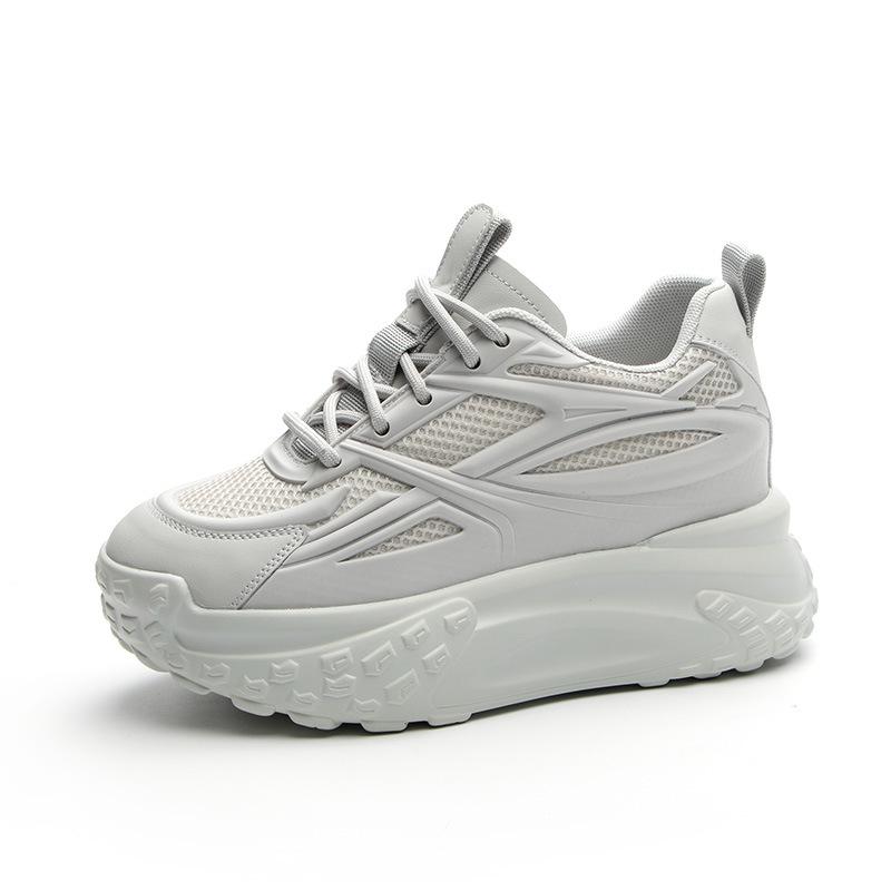 Lightweight women's spring new soft-soled casual shoes, small white shoes, thick-soled inner height-increasing women's shoes