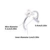 Without Piercing Lip Rings Sturdy Stainless Steel Imitation Lip Jewelry Secure Clip Designs for Sensitive Skin