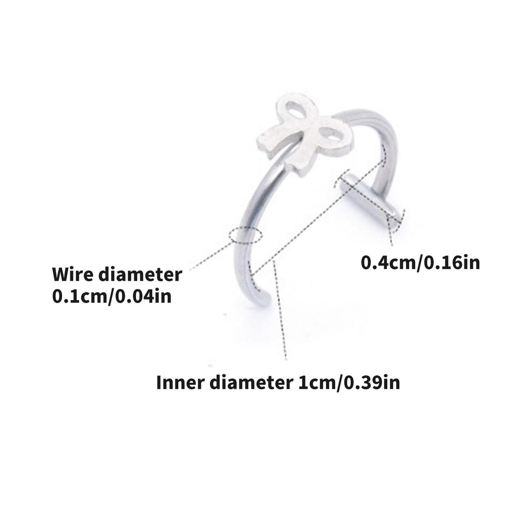 Without Piercing Lip Rings Sturdy Stainless Steel Imitation Lip Jewelry Secure Clip Designs for Sensitive Skin