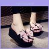 Summer Womens Flip Flops With Butterfly Knot Tpr Outsole For Beach Sandal Comfort