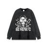 Vintage Washed Cotton Tee Unisex Oversized Streetwear Short Sleeve T-Shirt Retro Hip Hop Style