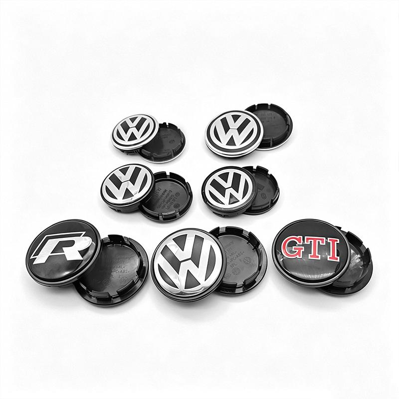 4Pcs 55mm 65mm Car Wheel Center Hub Caps Cover For VW Volkswagen Golf Polo Passat Touran CC B5 B6 B7 Jetta Replace Accessories Zf6