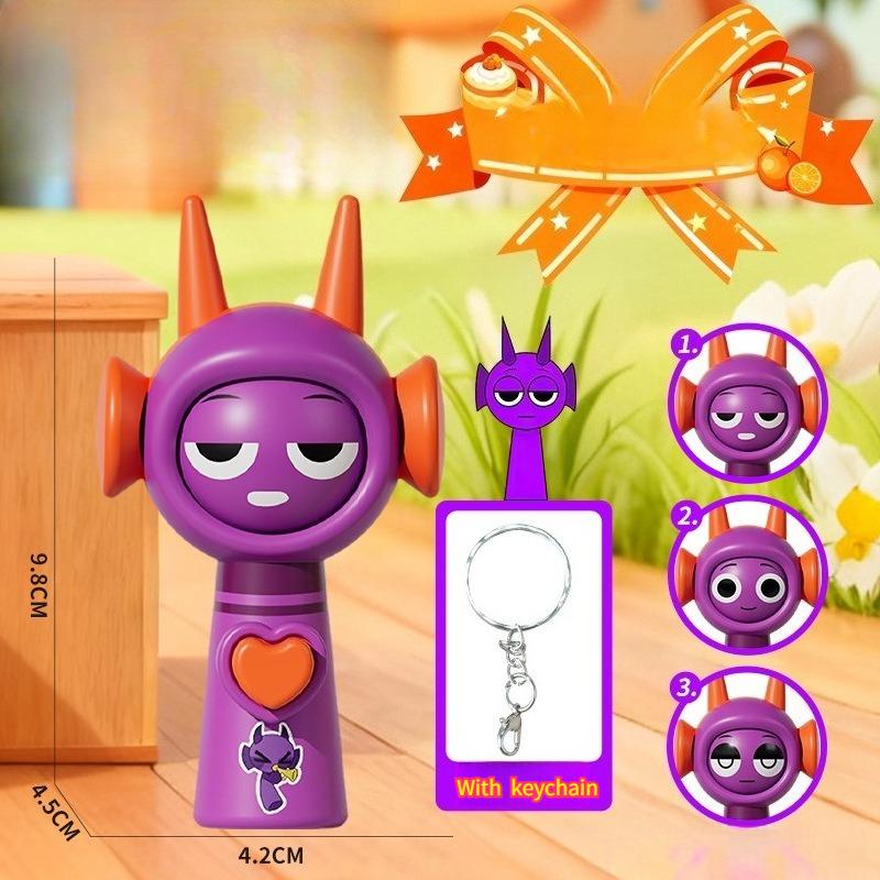 1/6pcs Mini Sprunki Action Figure Face-changing Toy Movie Sprunki Wenda Model Doll Figurines with Keychain Kids Gift