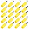 20Pcs Pin Banana Plug 2mm Nickel Plated Brass Male Waterproof Connector Accessory Set KitYellow