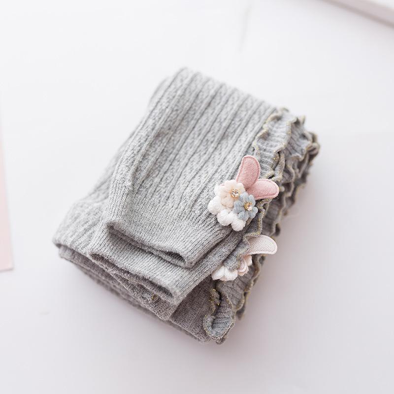 Cute Cotton Baby Leggings: Spring/Autumn Thin Style Footed Tights for Small/Medium Kids