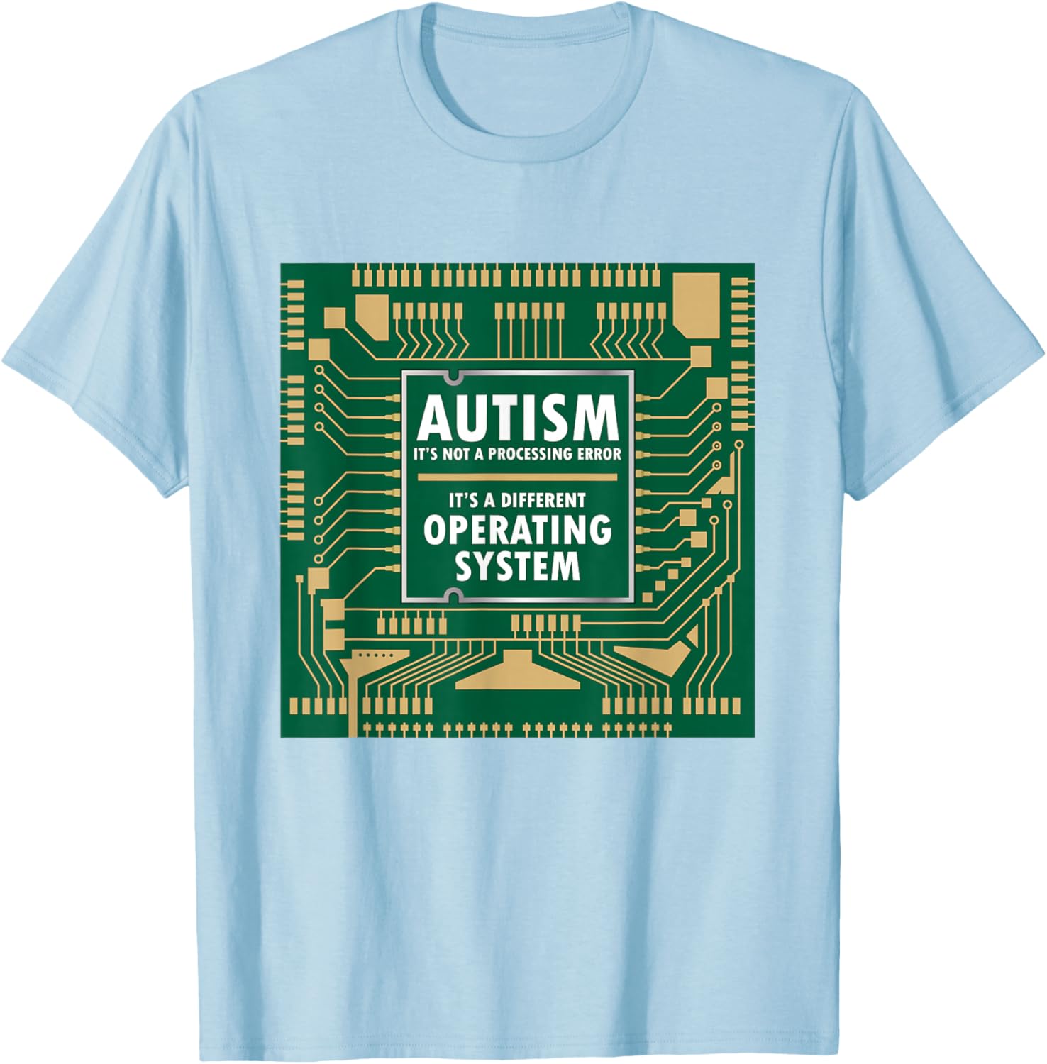 

Autism Different Operating System Graphic Tee Unisex Cotton Casual Short Sleeve TShirt S