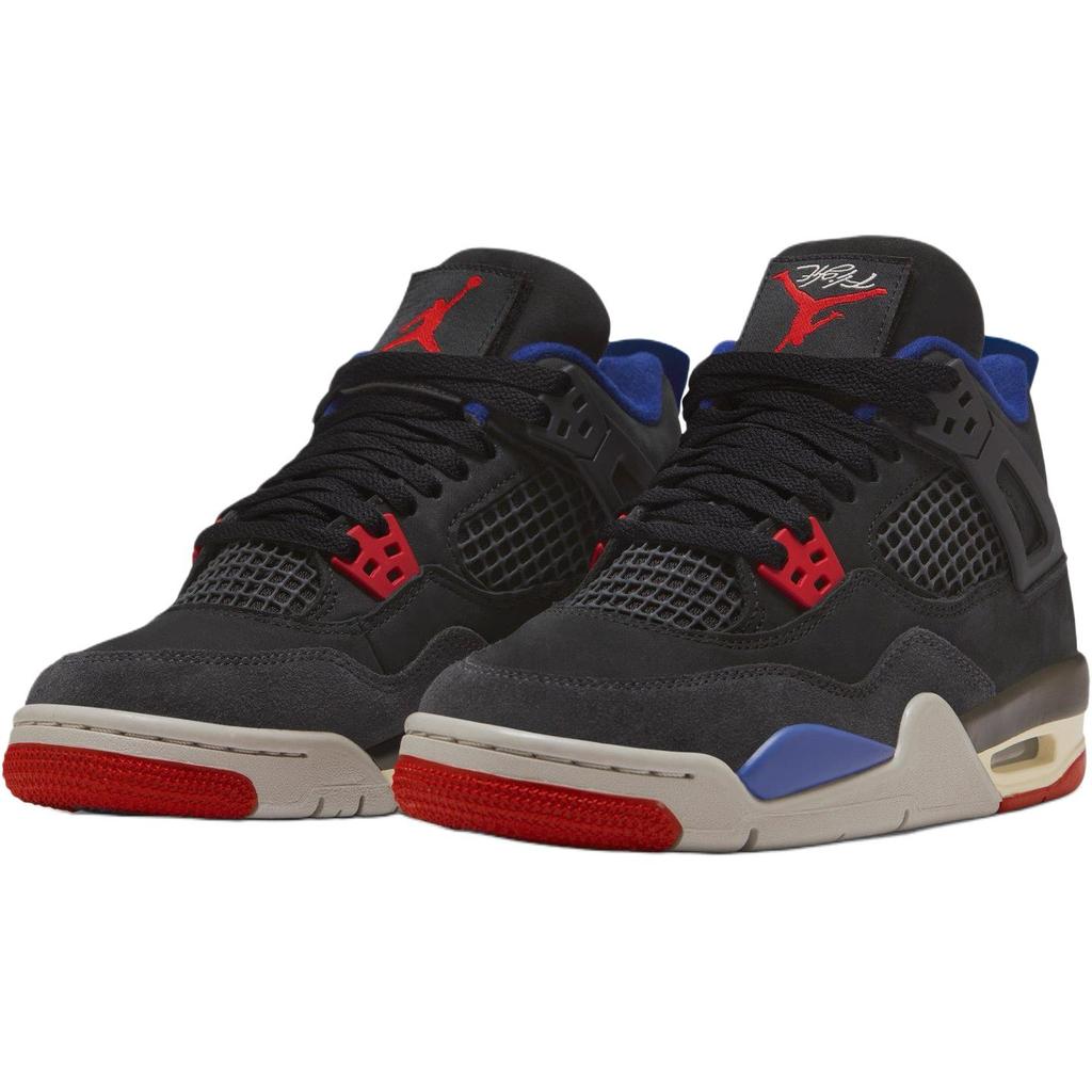 Air Jordan 4 Retro GS Rare Air Black Fire Red Deep Royal Blue IB4171-003