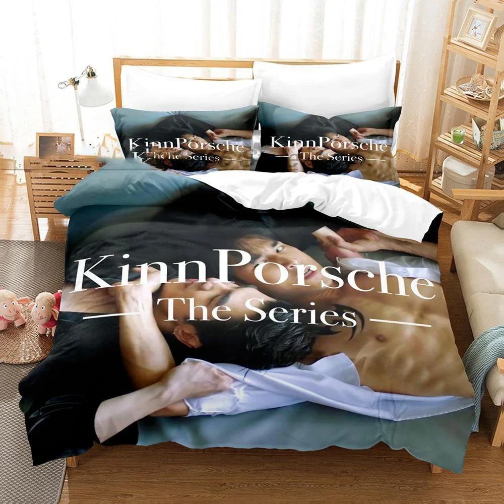 

Lightweight SkinFriendly 3D Printed KinnPorsche Mileapo Bedroom Size Home Textile Single Twin King Comforter Quilt Comforter (quilt)-EU Single(135*200cm)3pcs
