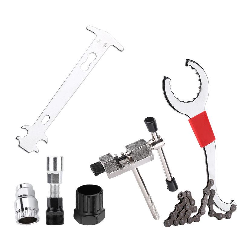 Mountain Bike Repair Tool Kit: Chain Breaker & Flywheel/Bottom Bracket Removal Tools
