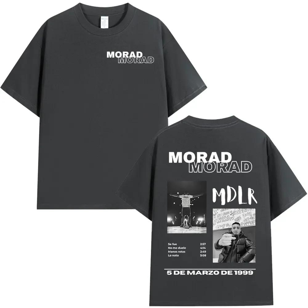 Rapper Morad MDLR Tour Album T Shirt Unisexs Unisex High Quality Cotton Tee Shirt Fashion Hip Hop Short Sleeve Tshirts Streetwear