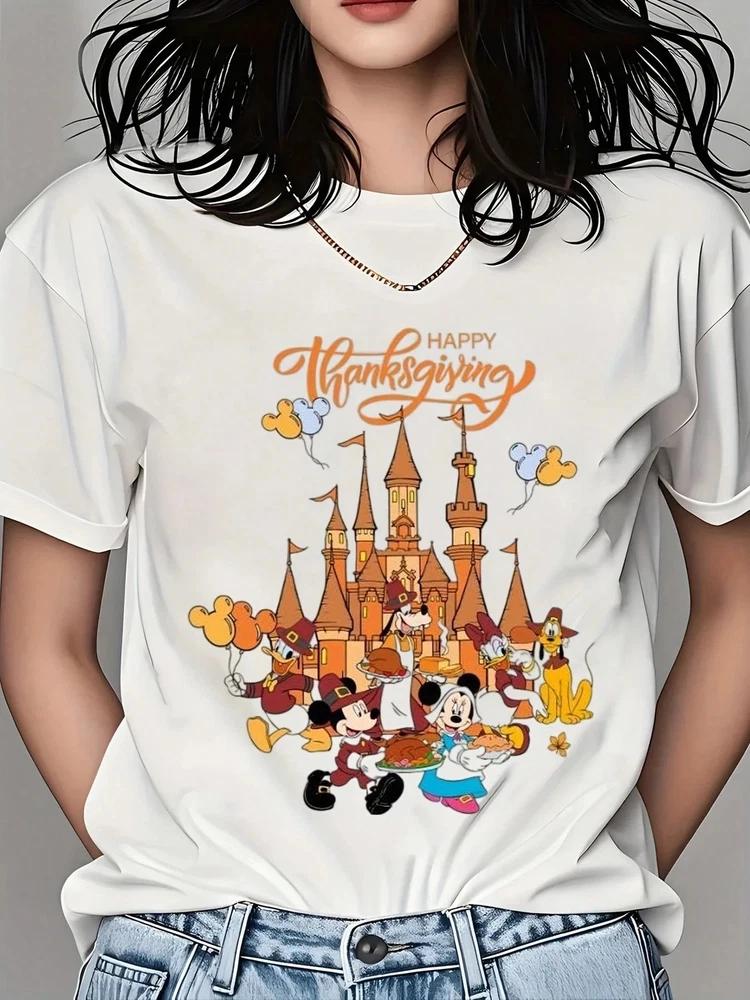 Funny Mickey And Minnie ThanksgivingTShirt Unisex 13 S