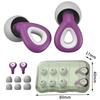 Silicone Noise-Canceling Earplugs Waterproof Silent Full-Size Earplugs For Swimming And Sleeping