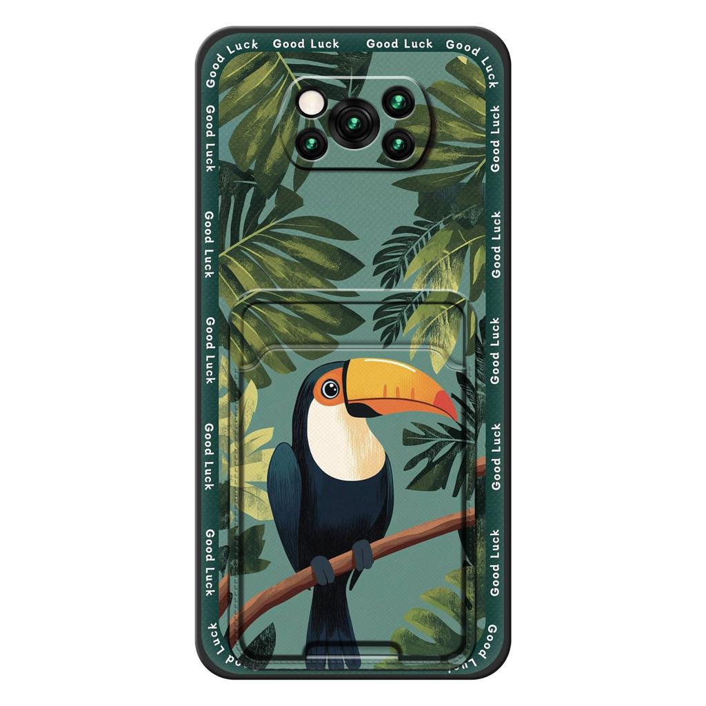 Card bag Shockproof Phone Case For Xiaomi Poco X3 NFC/X3 Pro Waterproof Full wrap Dirt-resistant Anti-dust Silicone Cute