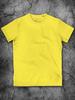 Herren Einfaches Gelbes Baumwoll-T-Shirt für Herren