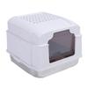 Enclosed Cat Litter Box with Lid Scoop Large Capacity Odor Control Stainless Steel Cat Toilet For Indoor Kitty
