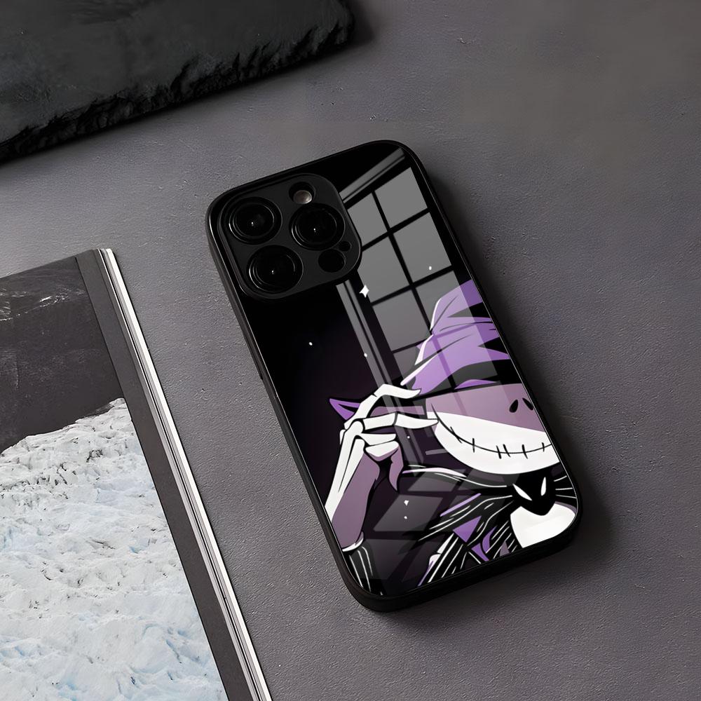 

The-Nightmares-Before Christmas Phone Case For IPhone 17 Air 16 E Pro Max 15 14 13 Mini 12 Pro 11 Max Plus Black Glass Cover iPhone 16e