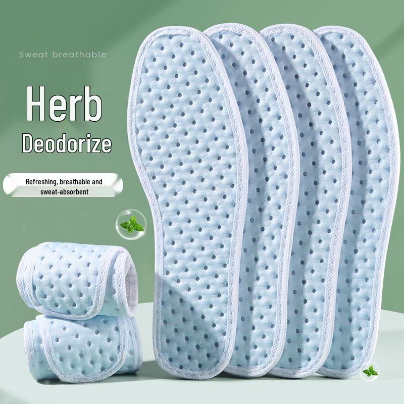 Herbal Sweat-Absorbing Unisex Sports Insole: Breathable, Comfortable, Anti-Slip