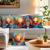 Angel Wings Heart-Shaped Pillowcase Printed Polyester 40/45/50cm Throw Pillowcover Decorative Sofa Cushion Pillowslip Home Decor