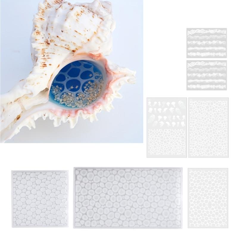 Water Ripple Designs Mould Versatile Silicone Mold Ocean Themed Crafts Moulds