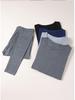 Men's Thin Style Warm Autumn Underwear Set: Top and Pants