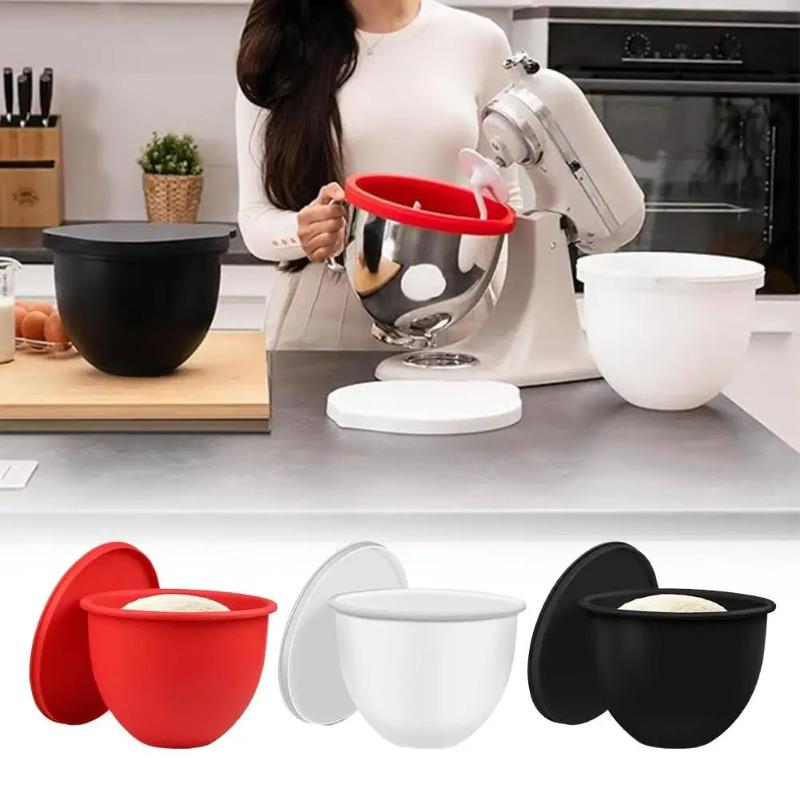 Silicone Bowl Liner With Lids For KitchenAid Tilt Head Mixers 5 Qt Capacity Heat Resistant No Slip Design Accessory