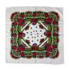 Women Square National Scarf 70*70Cm Russian Retro Floral Print Head Scarves Bandana Foulard Femme Muslim Headwrap Babushka Scarf