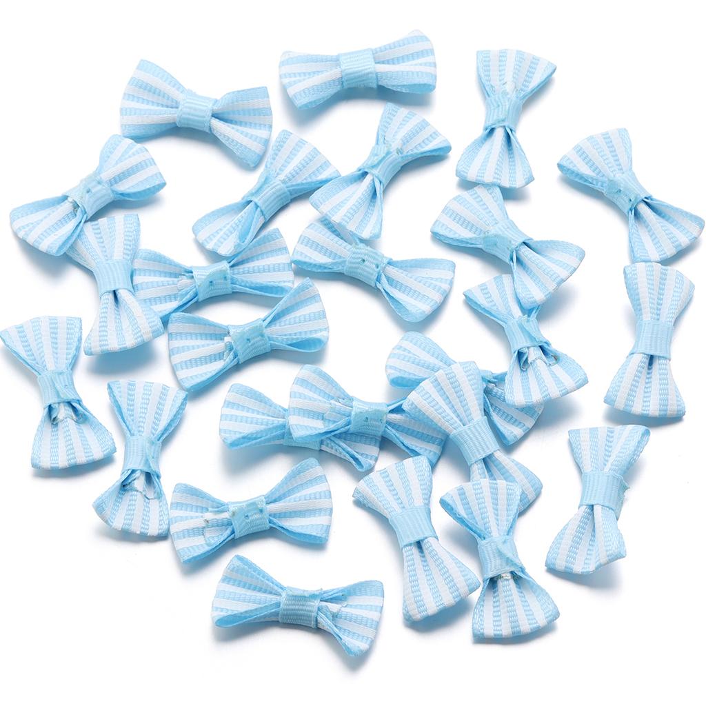 50pcs/Lot Striped Bows Polyester Ribbon Bows Handmade Bows For Jewelry Making DIY Hair Clip Headband Clothing Crafts Decoration