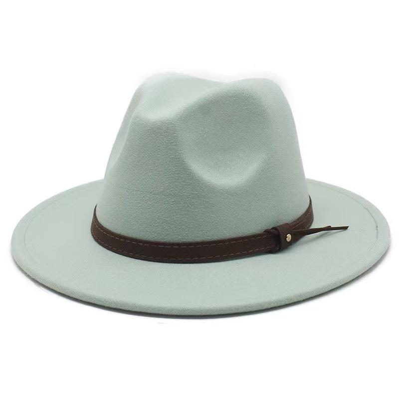 Popular European and American Cotton Retro Fedora Hat Men's and Women's British Style Jazz Hat Ethnic Top Hat