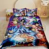 Anime Duvet Cover Dragon Ball Bedding Set Comforter Cover Super Saiyan Quilt Covers Bedclothes Twin Single King Kids Adult Gift