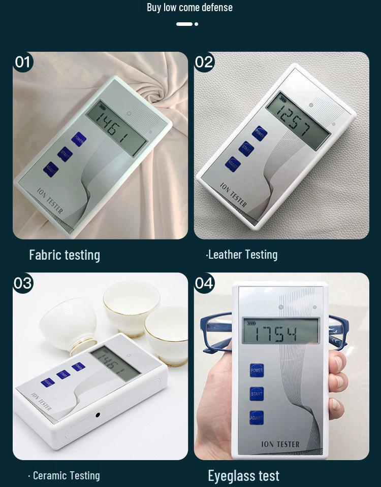 Portable Handheld Solid-State Negative Ion Detector Tester