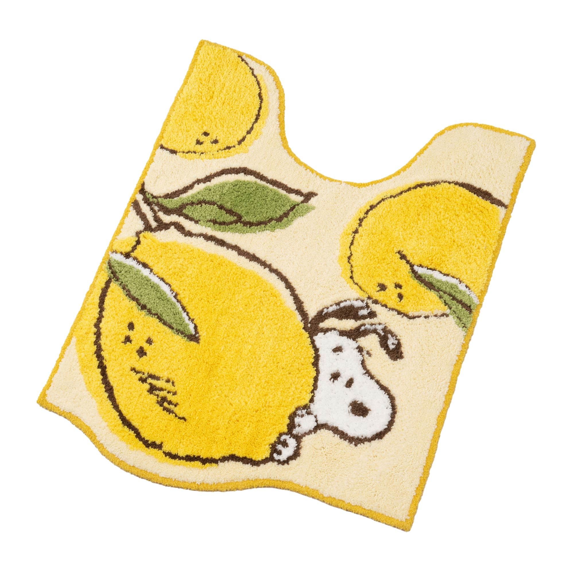 

Senko Snoopy Fresh Fruit Toilet Approximately 80 x 60 Character and Animal 72674 Mat, Long, cm, Yellow, Design,