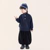 Children's Clothing Boys' Base Layer Sweater Autumn and Winter Children's Half-Turtleneck Pullover Knitwear Small and Medium-Sized Children's Knit Top