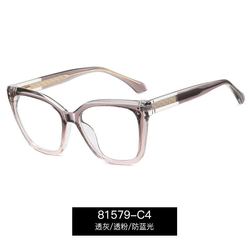 New Vintage Transparent Computer Reading Glasses Women TR90 Anti Blue Light Magnifying Presbyopia Eyewear
