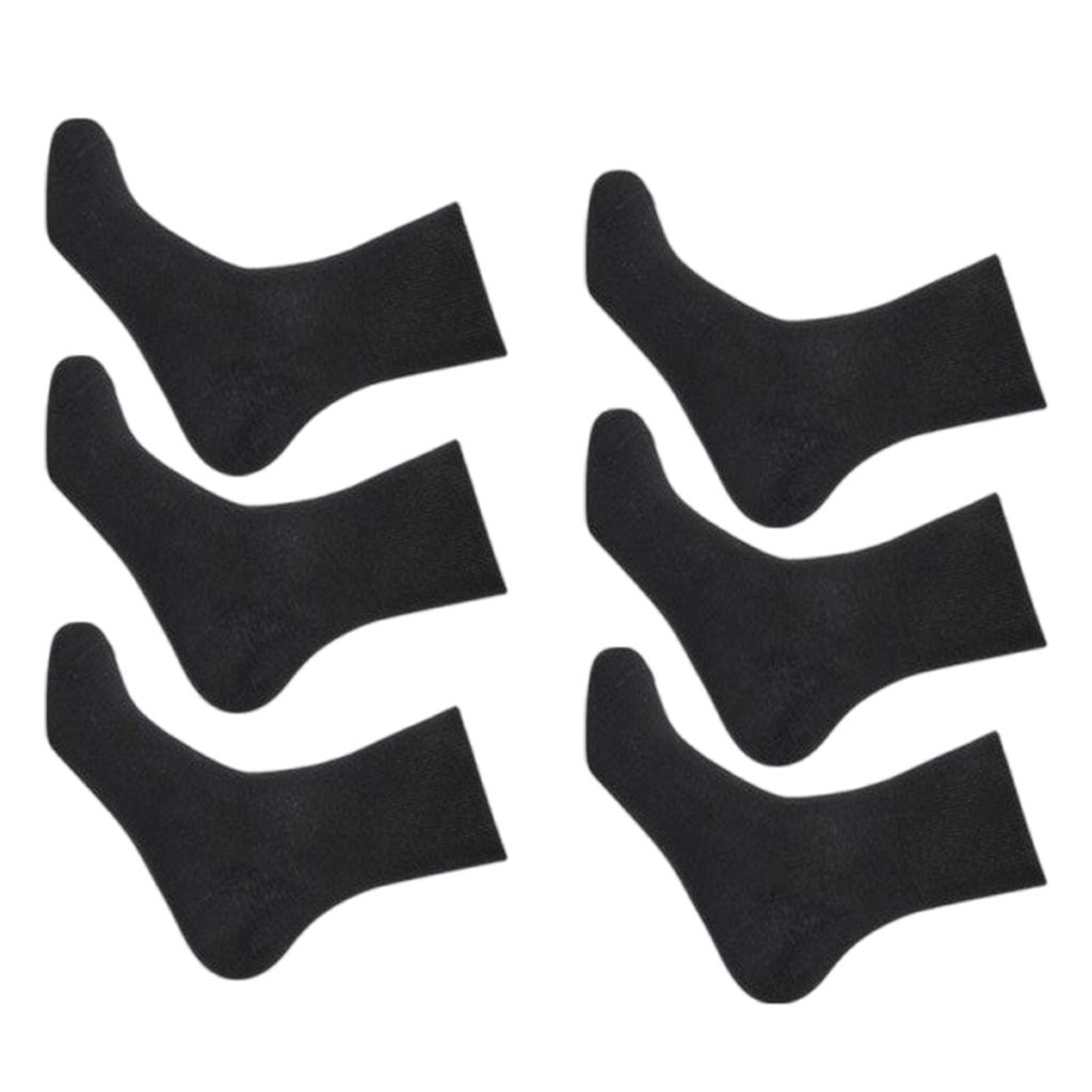 3 Pair Unisex Cotton Socks Wide Thin No Binding Top Breathable Extra Loose Solid Short Ankle Socks