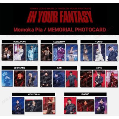 ATEEZ 2025 WELTTURNEE [IN YOUR FANTASY] Memoka Pia MEMORIAL FOTOKARTEN-SET