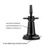Toolless Installation Suction Cup Wig Stand Base ABS Universal for Hairdresser Practice Braiding Styling
