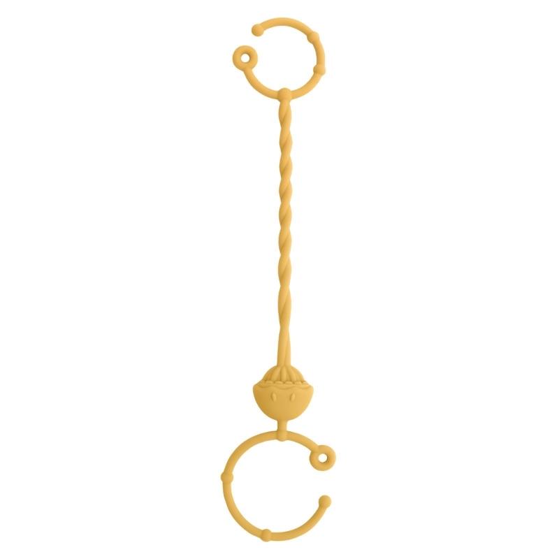 

Baby Pacifier Rope Food-grade Silicone Pacifiers Chain Infant Teething Toy Strap Belt Adjustable Toddler Cup Lanyard жовтий