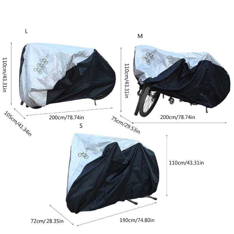 Watertight Bicycles Cover Weather Protections for Outdoor Indoor Bicycles Dust Cover Tear Proof Bikes Protective Cover