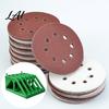 Desktop Storage Organizer Sandpaper Rack 5 Inch Sanding Discs Bins with Holed Disc Hooks And Slots Design Wall Mount Rack